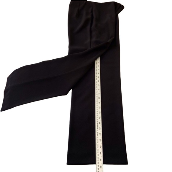 Joseph Ribkoff black trouser pants front zipper wide contemporary 8-10 - Picture 10 of 16